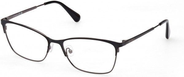 MAX&Co. MO5111 Eyeglasses, 008 - Shiny Black / Shiny Black