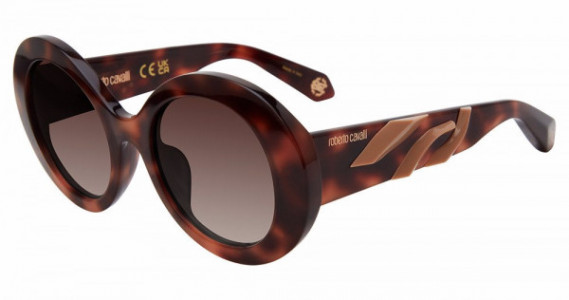 Roberto Cavalli SRC010M Sunglasses, DARK HAVANA -02BV