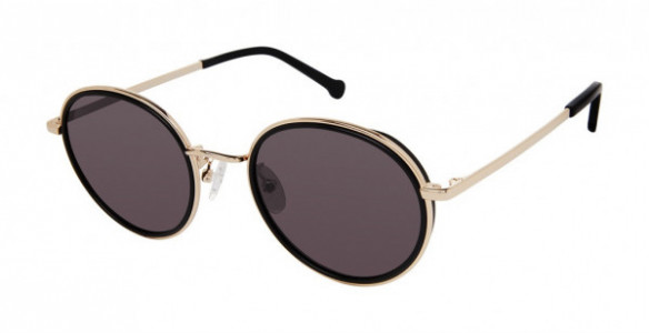 Colors In Optics CS389 LENNY Sunglasses, OXGLD BLACK/GOLD