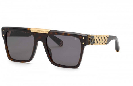 Philipp Plein SPP080 Sunglasses, DARK HAVANA -0722