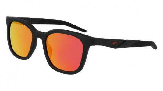 Nike NIKE RADEON 2 P FV2407 Sunglasses, (010) MATTE BLACK/POLAR RED MIRROR