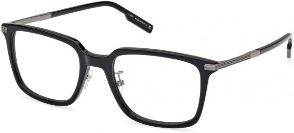 Ermenegildo Zegna EZ5265-H Eyeglasses, 001 - Shiny Black / Shiny Black