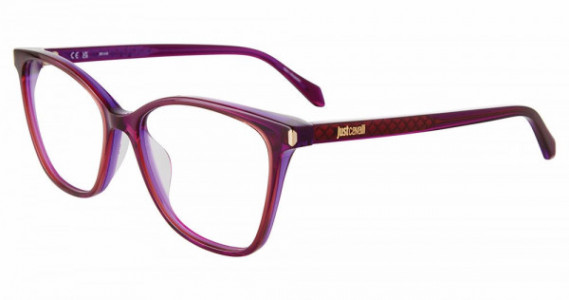 Just Cavalli VJC051 Eyeglasses, BROWN+VIOLET (09FE)