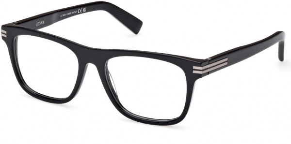 Ermenegildo Zegna EZ5267 Eyeglasses, 001 - Shiny Black / Shiny Black