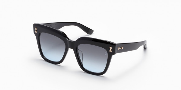 Akoni LYRA Sunglasses, Black w/ Dark Grey to Light Blue Gradient - AR