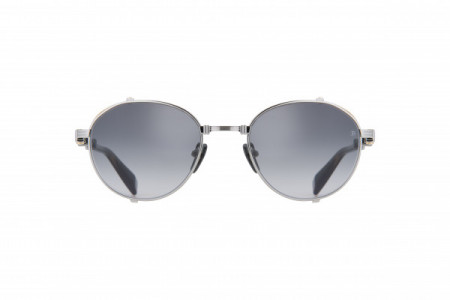 Balmain BRIGADE - I Sunglasses, Black Palladium - Gold - Dark Brown Swirl w/ Dark Grey to Clear - AR