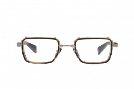 Balmain SAINT JEAN Eyeglasses, Black Palladium - Dark Brown Swirl