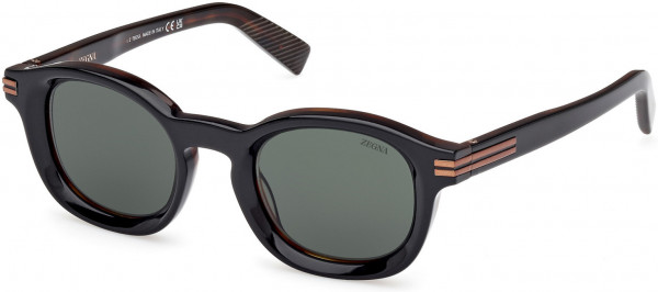 Ermenegildo Zegna EZ0229 Sunglasses, 05N - Black/Monocolor / Black/Monocolor