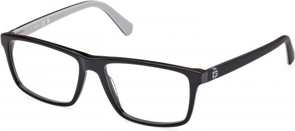Guess GU50130 Eyeglasses, 001 - Shiny Black / Matte Black