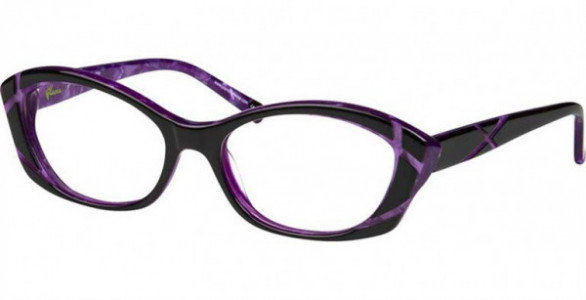 Glacee GL6718 Eyeglasses, C1 BLACK/LAVENDER