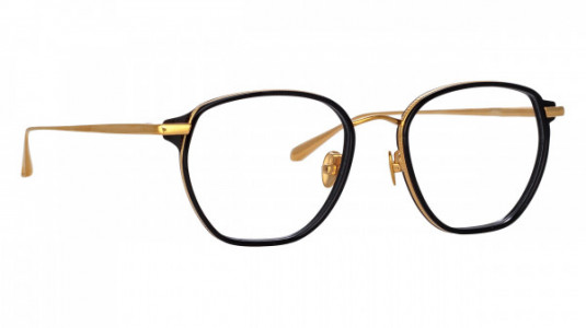 Linda Farrow LFL1246 DANILO Eyeglasses, (001) YELLOW GOLD/BLACK