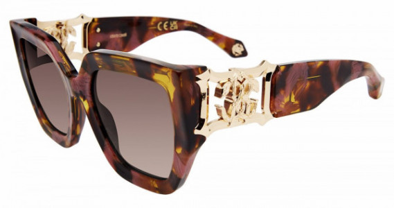 Roberto Cavalli SRC089 Sunglasses, BROWN/PINK HAVANA (01GQ)