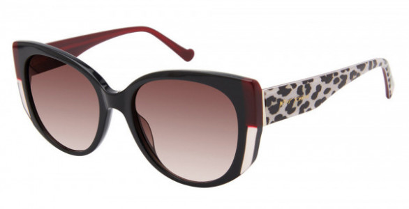 Betsey Johnson BET EYE DARE U Sunglasses, BLK
