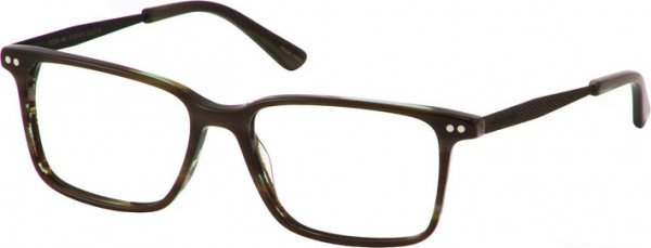 Perry Ellis Perry Ellis 379 Eyeglasses, BROWN HORN