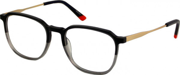 PSYCHO BUNNY Psycho Bunny 103 Eyeglasses, BLK/GRY/CRYST.