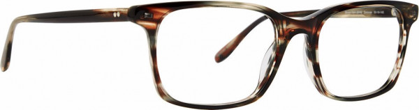 Badgley Mischka BM Donovan Eyeglasses, Brown Horn