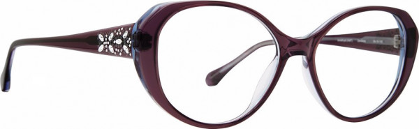 Badgley Mischka BM Devonne Eyeglasses, Amethyst