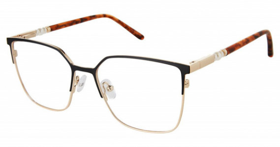 Ann Taylor AT026 Luxury Ann Taylor Eyeglasses, C01 BLACK GOLD