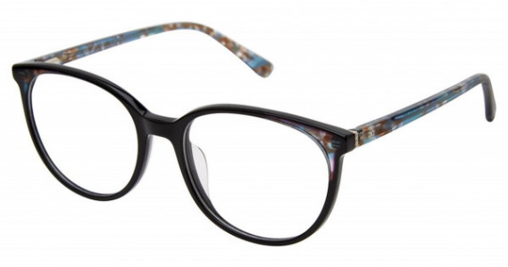 Ann Taylor AT345 Ann Taylor Eyeglasses, C01 BLCK / TEAL TOR