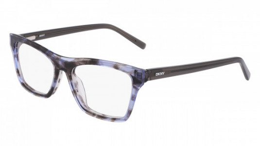 DKNY DK5076 Eyeglasses, (019) BLUE/SMOKE HORN