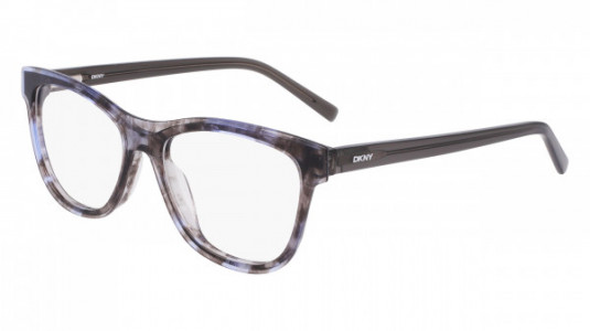 DKNY DK5077 Eyeglasses, (019) BLUE/SMOKE HORN