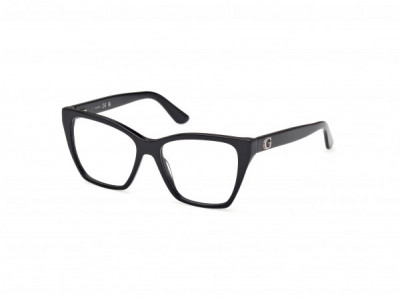 Guess GU50235 Eyeglasses, 001 - Shiny Black / Shiny Black