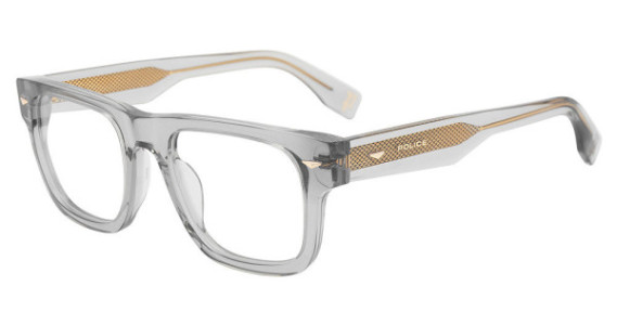 Police VPLQ72E Eyeglasses, Transp. Grey 04G0