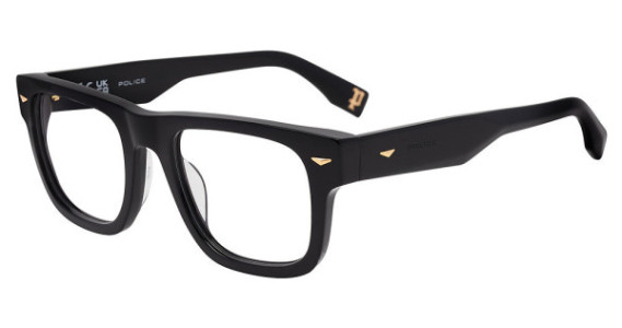 Police VPLQ72 Eyeglasses, Shiny Black 0700
