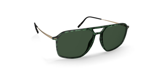 Silhouette Pinnacles Full Rim 4085 Sunglasses, 5530 Green Marbled / Gold