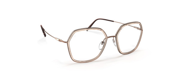 Silhouette Dynamics Colorwave Contour Full Rim 4569 Eyeglasses, 3530 Rosegold / Blush