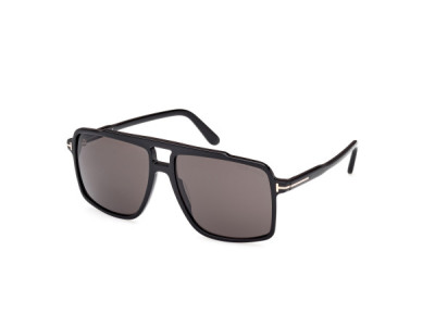 Tom Ford FT1177 KEMP Sunglasses, 01A - Shiny Black / Shiny Black