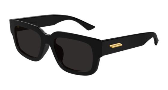 Bottega Veneta BV1359SA Sunglasses, 001 - BLACK with GREY lenses