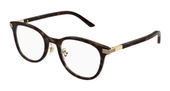 Gucci GG1905OJ Eyeglasses, 002 - HAVANA with TRANSPARENT lenses