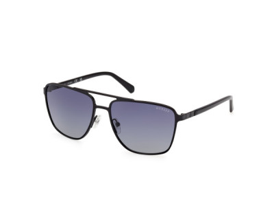 Guess GU00210 Sunglasses, 07B - Shiny Satin Dark Ruthenium / Shiny Satin Dark Ruthenium