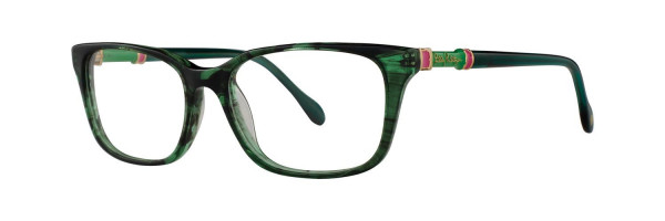 Lilly Pulitzer Bailey Eyeglasses, Green Tortoise