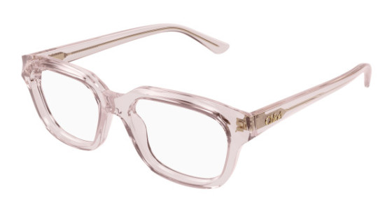 Chloé CH0292O Eyeglasses, 003 - PINK with TRANSPARENT lenses