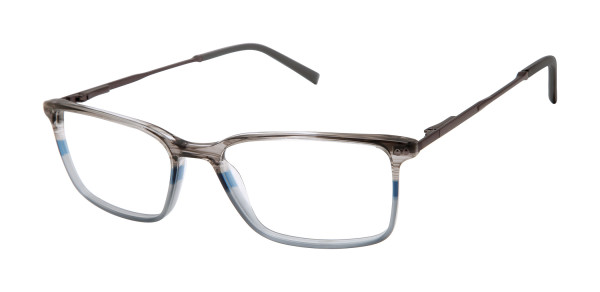 Geoffrey Beene G547 Eyeglasses, Black/Grey (BLK)