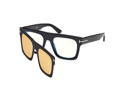 Tom Ford FT6068-B Clip, 001 - Shiny Black / Shiny Black