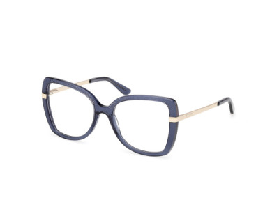 Guess GU50245 Eyeglasses, 001 - Shiny Black / Shiny Pale Gold