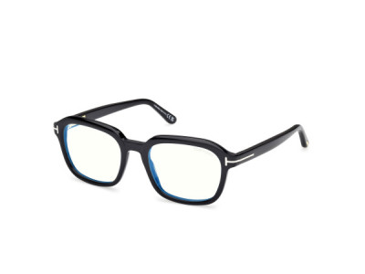 Tom Ford FT6060-B Eyeglasses, 001 - Shiny Black / Shiny Black