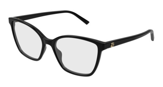 Gucci GG1995O Eyeglasses, 005 - BLACK with TRANSPARENT lenses