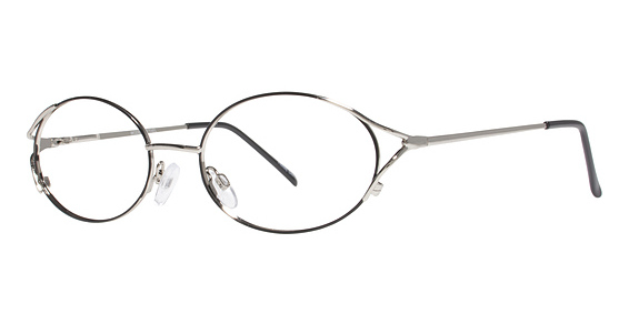 Modern Optical ETHEL Eyeglasses, Black/Silver