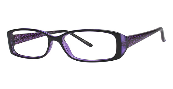 Modern Optical BARB Eyeglasses, Black/Purple