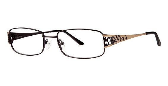 Genevieve BREATHLESS Eyeglasses, Matte Black/Gold