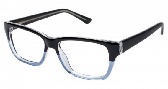 New Globe L4054 Eyeglasses, BLK/BLUE