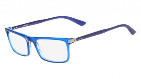 Calvin Klein CK8520 Eyeglasses, (402) BLUE HORN