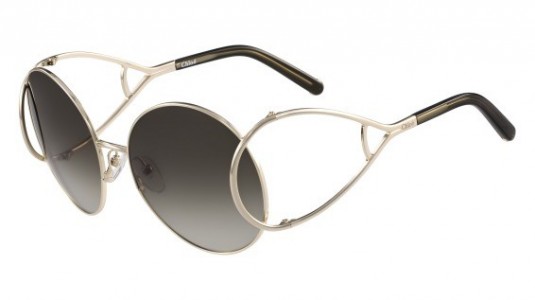 Chloé CE124S Sunglasses, (750) GOLD/KHAKI