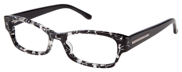 BCBGMAXAZRIA TRAVINA Eyeglasses, Black Multi