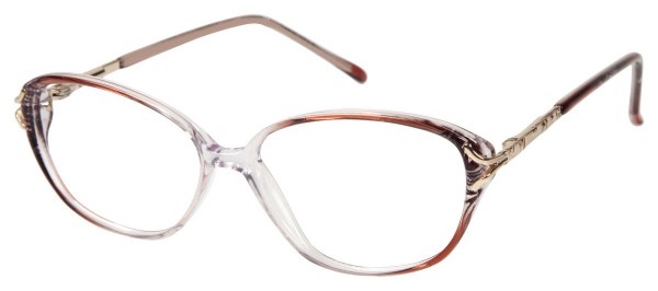 ClearVision DARCY Eyeglasses, Black Brown Mix