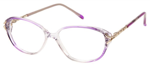 ClearVision DARCY Eyeglasses, Plum Mix